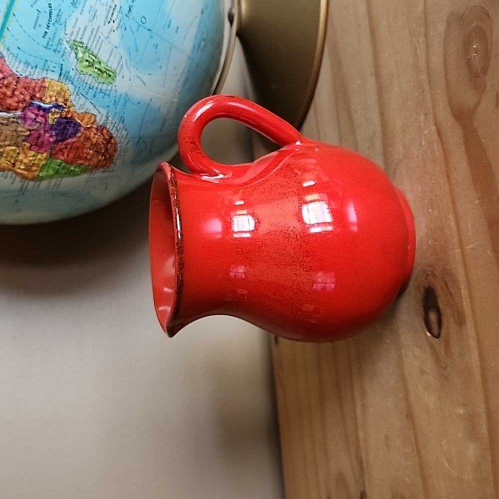 Vintage De Silva Italy small red stoneware pitcher